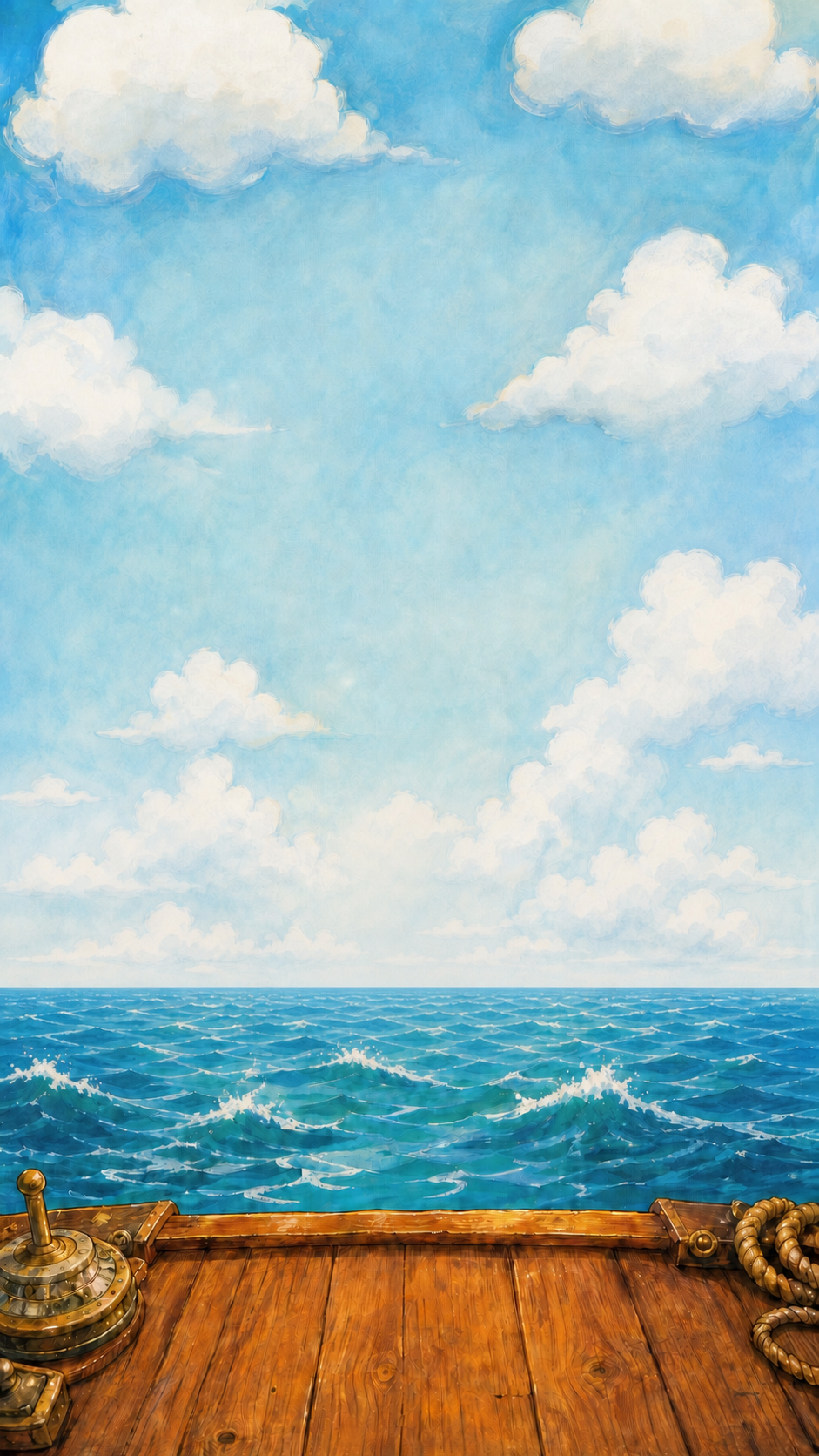 Открытое море между кораблями